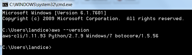 aws cli install windows 10 64 bit
